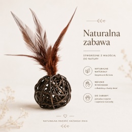 Rattanowa Piłeczka - brązowa
